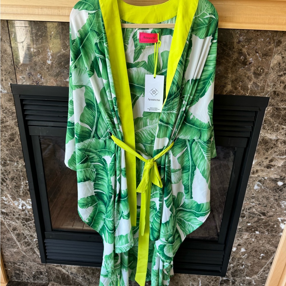 Aromena swim cover up kimono cashmere sugar skull - Picture 8 of 9